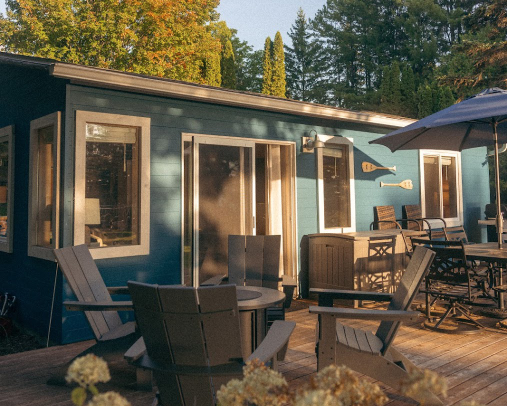 Blue Spruce Cabin Exterior at Water Camp